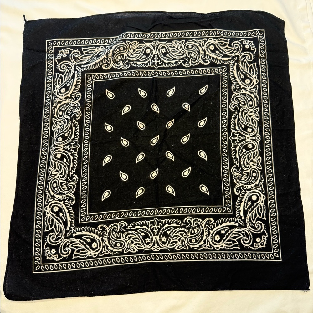 Black and White Bandana